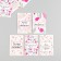 Cardboard "abstraction" set 10 pcs (5 types) 4x6 cm