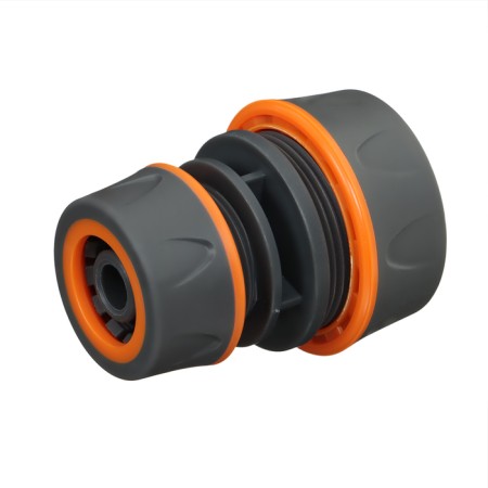 The coupling is transitional, for hoses 1/2 "(12 mm) and 3/4" (19 mm), a cane compound, rubberized plastic, Greengo