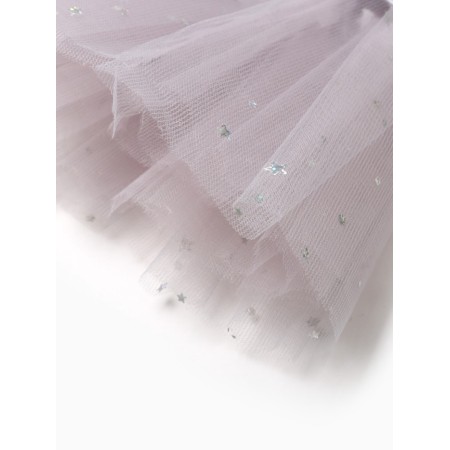 Children's skirt kaftan "stars" gray, length 17 cm-6
