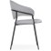 Chair on the metal frame Runso metal/velor, black/gray 57x56x82 cm