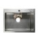 Kitchen sink Aflorn AF96045, Sredal, S = 3.0 and 0.8 mm, 60x45x22 cm, siphon, satin