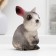 Piggy bank "Rabbit Gray" 10x8x12cm