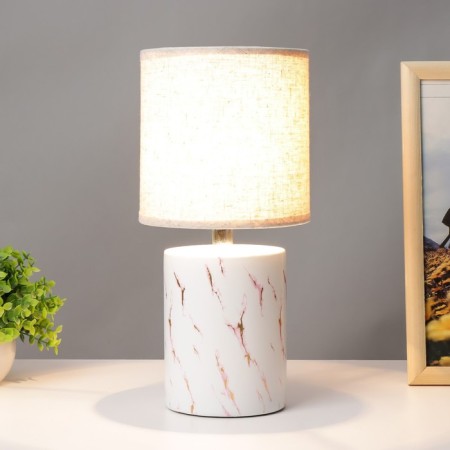 Table lamp 21166/1wt E14 40W white-pink 15x15x32.5 cm Risalux 5040855-1