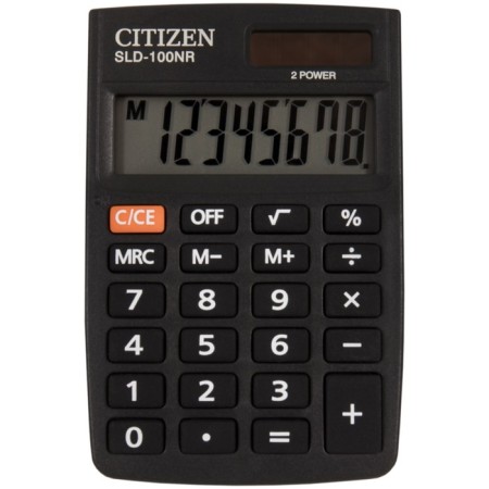 Pocket Citizen Pocket "SLD-100NR", 8-bit, 58 x 88 x 10 mm, double power, black-1