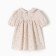 Baby dress I "flowers", height 80-86, beige