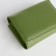 Women's wallet on magnet, green color