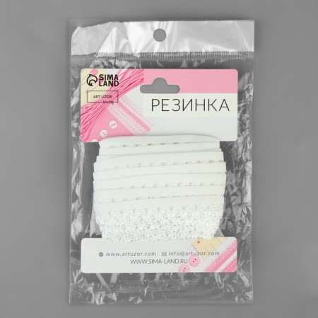 Gum is openwork, 16 mm, 10 ± 1 m, white color-2