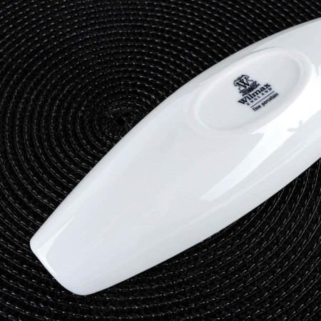 Porcelain dish, 26 × 7.5 cm, white color-4
