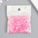 Beads for creativity Plastic "Rhombus Crystal Holography Pink" set 20 grams 0.6x0.6x1.2 cm 989630