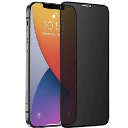 Borofone protective glass, for iPhone 13 /13 Pro /14, antishpion, full glue, 0.33 mm, 9 h-1