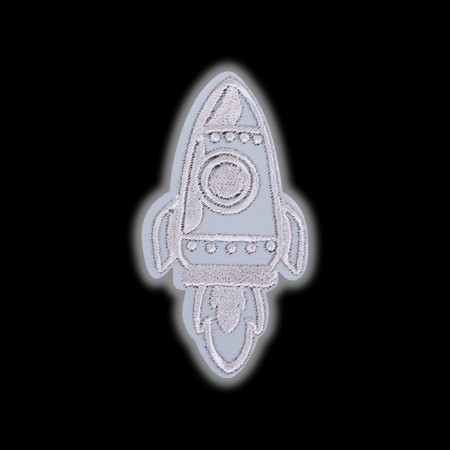 Reflective thermonacle "rocket", 8 × 4 cm, color gray color-2
