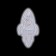 Reflective thermonacle "rocket", 8 × 4 cm, color gray color
