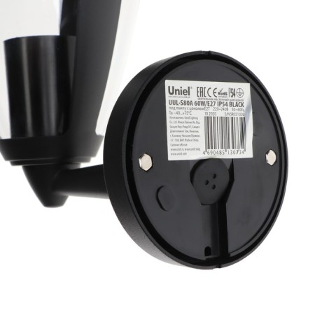 Светильник Uniel UUL-S80A, 60W/E27, IP54, Е27, уличный, черный-2