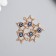 Decor for creativity Metal "Star - from the evil eye" gold 1.5x1.9 cm