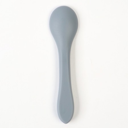 Children's spoon for feeding M&B (silicone), gray-5