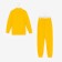 Costume (jumper, trousers), children, yellow color, height 116 cm