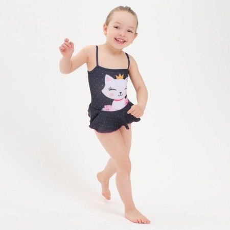 Children's swimsuit KAFTAN "Cat", height 98-104 (30), black-3
