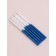 Candles for the cake "Brilliant radiance", 6 pcs, white with blue