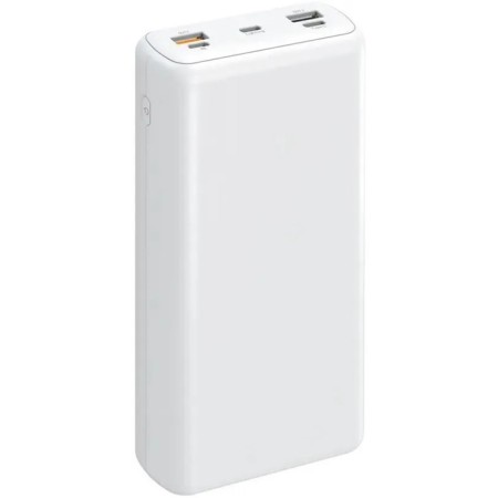 The external battery TFN Solid 30 PD, 2 USB, USB-C, fast charging, 30,000 mAh, white