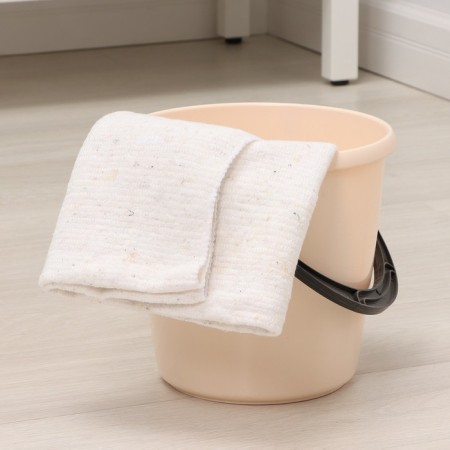 Napkin - rag of household shares, 80 × 100 cm, density 180 g/m, line 2.5 mm, with overlock, white-2