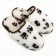 Women's slippers, milk "Paws", size 39