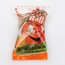 Жевательная резинка Fruit Ball с начинкой апельсин, 4 г