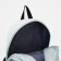 Youth backpack from textiles, 2 parts on lightning, 3 pockets, green color
