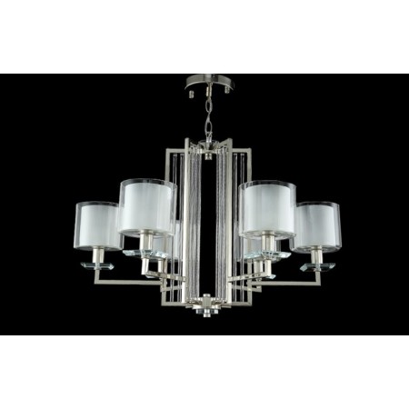 Crystal Lux, Nicolas 3400/306, E14, 6x60 W, 48.8x74x74 cm, Nickel color-2