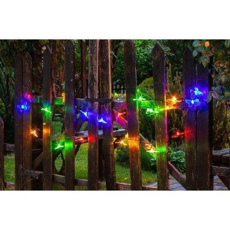 Garden Girland on the Solar Battery "Butterflies" Uniel, IP44, 4 m, multi -colored