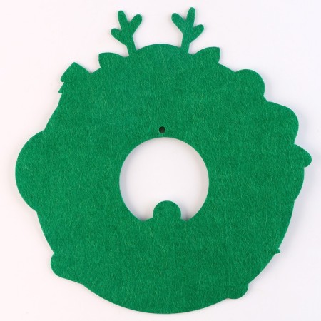 New Year's set to create a wreath of felt "New Year!", With bells-3