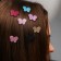 Hair clips, butterflies, 8 pcs "Velcro", Winx