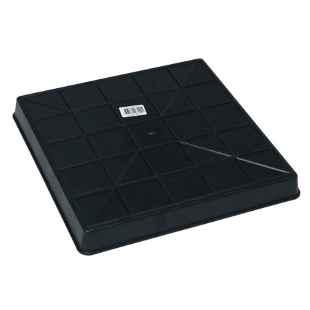 Mattle for seedlings, 26.6 × 26.5 × 3 cm, plastic, black-1