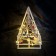LED figure "White Christmas tree", 22 × 40 × 12 cm, 6 watts, AAX3 batteries (not complete)