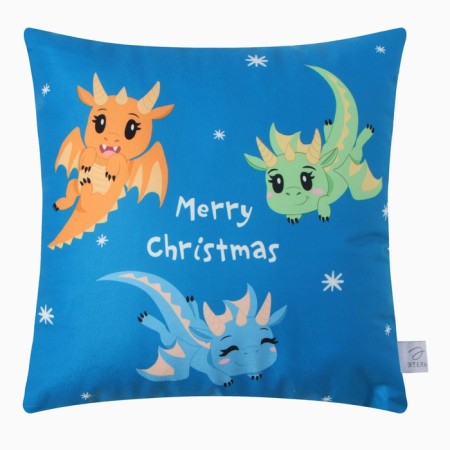 Pillow Ethel "Dragons" 40x40 cm, 100% p/e, velor