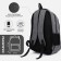 A backpack with a zipper, 2 external pockets, color gray color