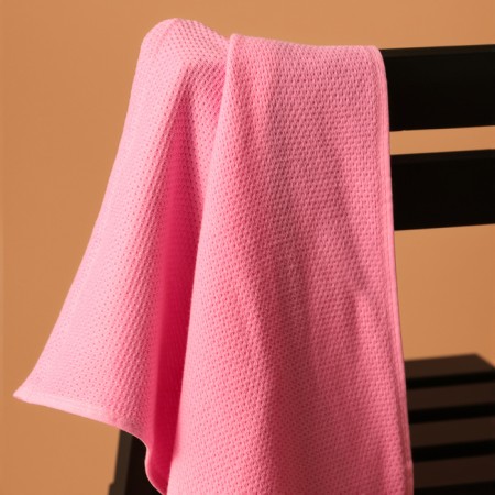 Waffle Love Life Sweet Momemt 50x90 cm, pink, 100% HL, 300 g/m2-1