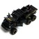 Metal jeep, 1:24, inertial, doors, hood, trunk, black color open
