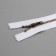 Metal zipper, No. 4, non -proceeding, castle machine, 14 cm, white/antique color