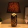 Dominica table lamp E14 40W chocolate-gold 22.5x22.5x40cm