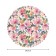 Rosa Rosa Roses, Round, Saten, D = 150 cm