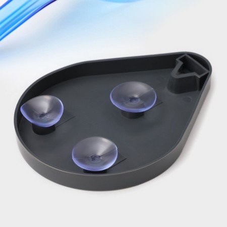 Soap dish on the suction cups of the leaf, plastic, 21 × 9 × 15 cm, color mix-5