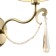 Bra Freya Fr2019WL-01BS Madeline, 250x155x355 mm, E14, 1x40W, brass color