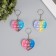 Trick rubber anti -stress (endless pipe) "Multi -colored heart" mix 5x5.7x1.3 cm