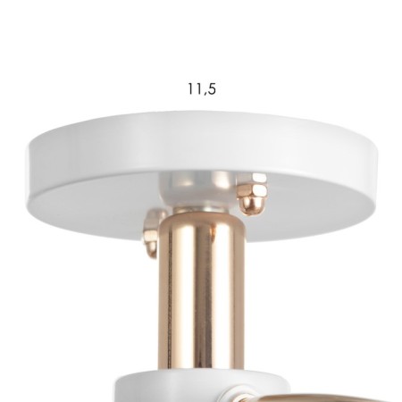 Jamma chandelier 2XE27 40W white-gold 55x26x25 cm Bayerlux-4