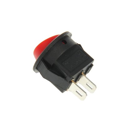 Clivant switch Rexant RWB-105, Round, 250 V, 3A (2C), ON -OFF, Micro, Red-1