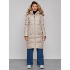 Coat insulated winter female, size 46, color light green
