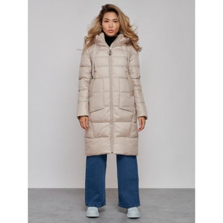 Coat insulated winter female, size 46, color light green