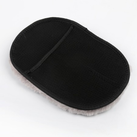 Mitten for polishing one -sided 23x17 cm, artificial fur, mix-4
