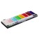 Watercolor paints, mother -of -pearl, + brush, in a plastic box, 8 colors