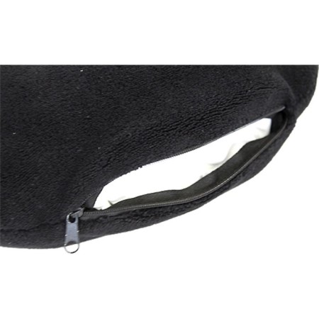 Car pillow, for the neck, "Deluxe", black, with micro-shawls made of polyethylene-3